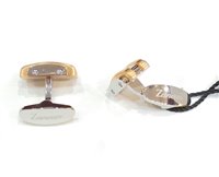Cufflinks Zancan Man in Steel Zirconia EHG031 - EHG031